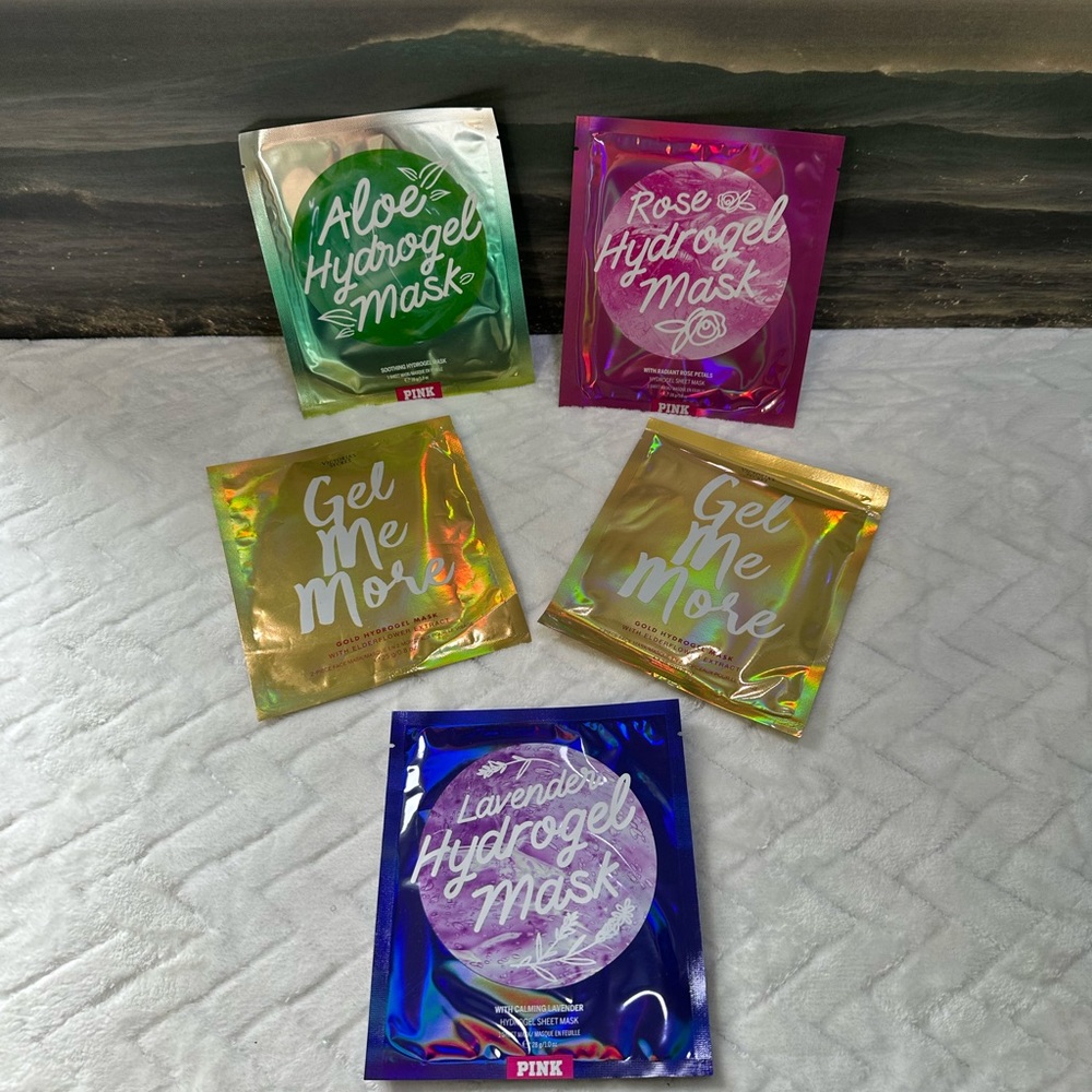 New Victorias Secret Pink 5 Facial Sheet Mask Sheet Masks Lavender Rose Aloe